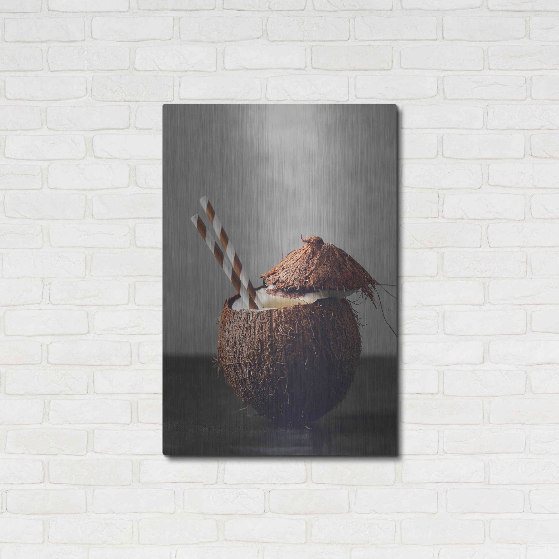 Luxe Metal Art 'Coconut Rum' by Epic Portfolio, Metal Wall Art,24x36
