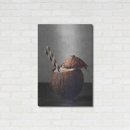 Luxe Metal Art 'Coconut Rum' by Epic Portfolio, Metal Wall Art,24x36