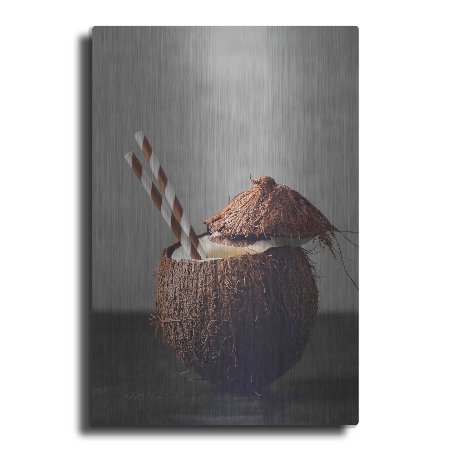 Luxe Metal Art 'Coconut Rum' by Epic Portfolio, Metal Wall Art