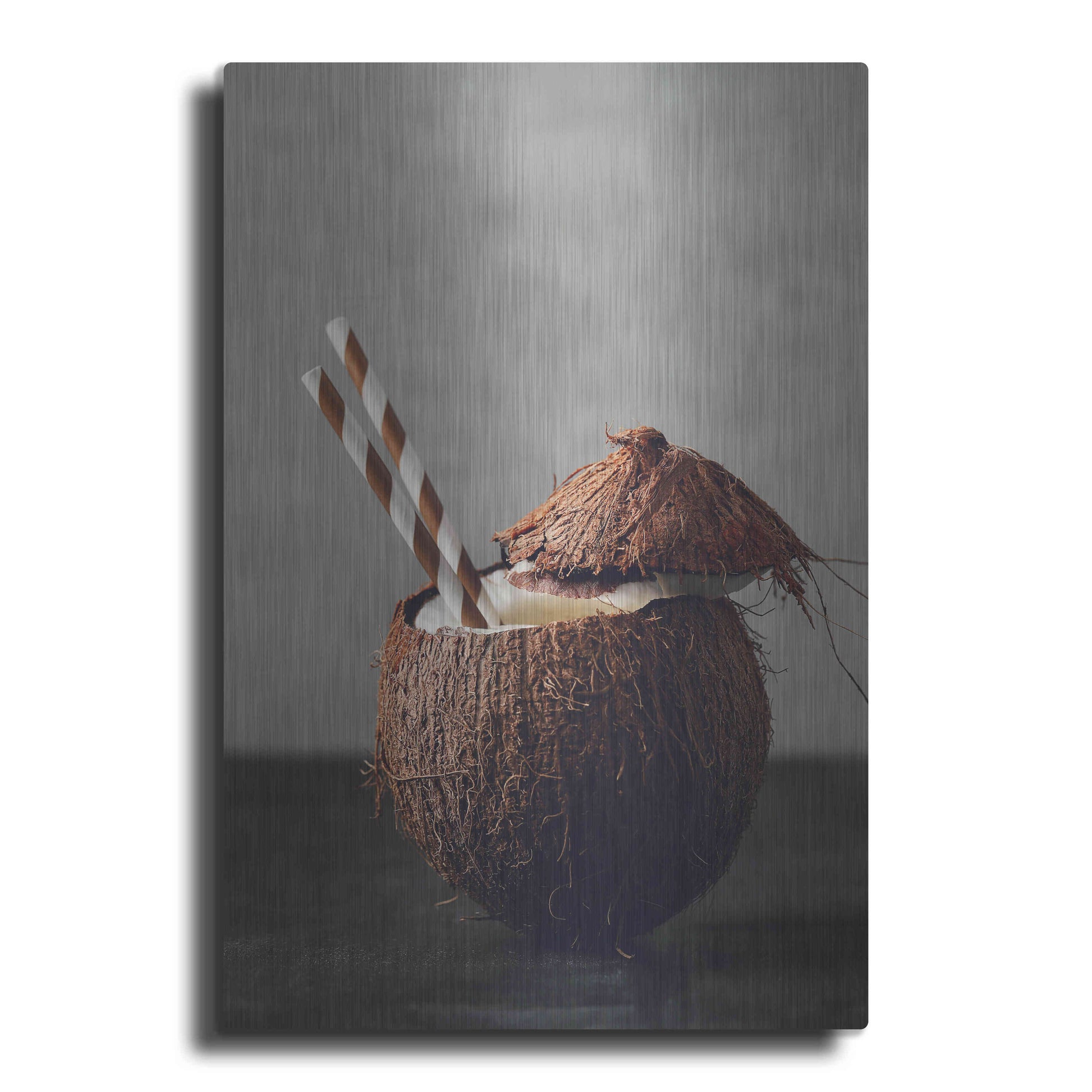 Luxe Metal Art 'Coconut Rum' by Epic Portfolio, Metal Wall Art