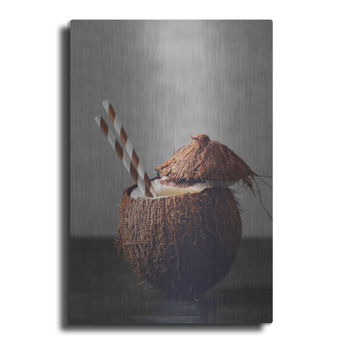 Luxe Metal Art 'Coconut Rum' by Epic Portfolio, Metal Wall Art