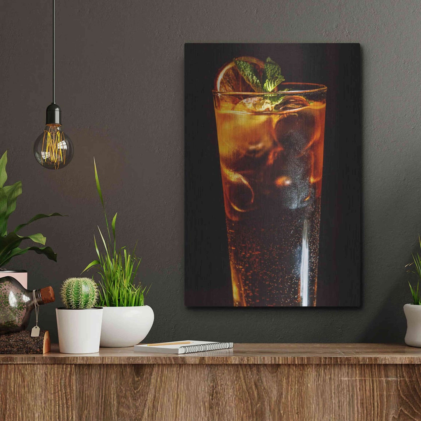 Luxe Metal Art 'Cuba Libre' by Epic Portfolio, Metal Wall Art,12x16