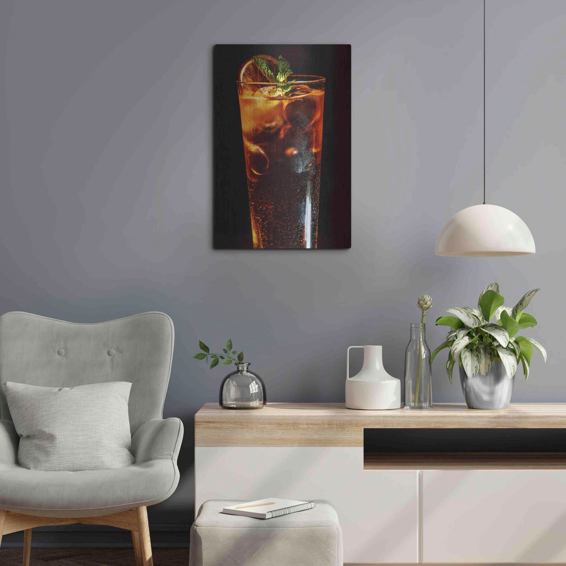 Luxe Metal Art 'Cuba Libre' by Epic Portfolio, Metal Wall Art,16x24
