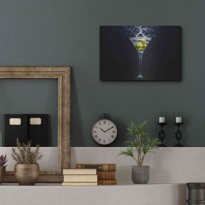 Luxe Metal Art 'Dirty Martini Splash' by Epic Portfolio, Metal Wall Art,16x12