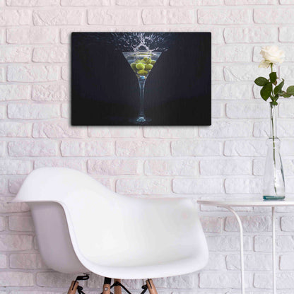 Luxe Metal Art 'Dirty Martini Splash' by Epic Portfolio, Metal Wall Art,24x16