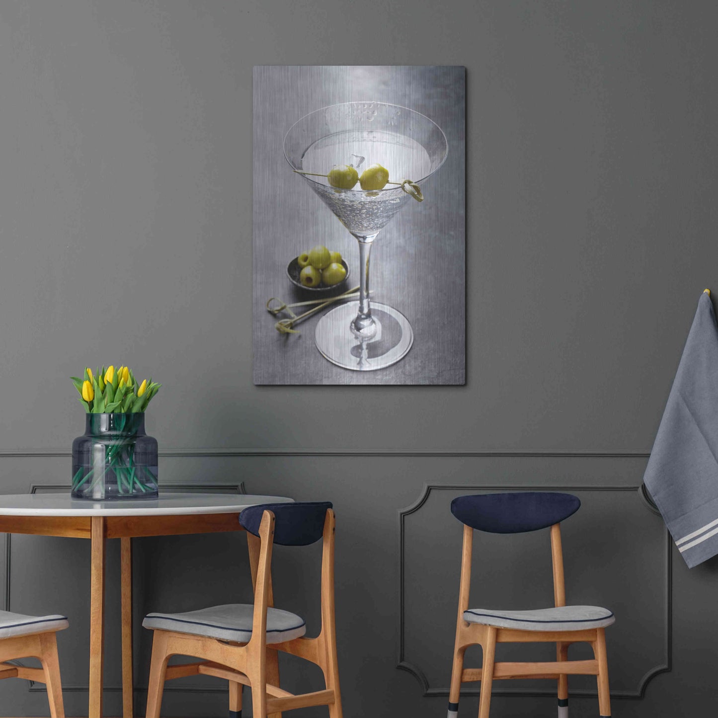 Luxe Metal Art 'Dirty Martini' by Epic Portfolio, Metal Wall Art,24x36