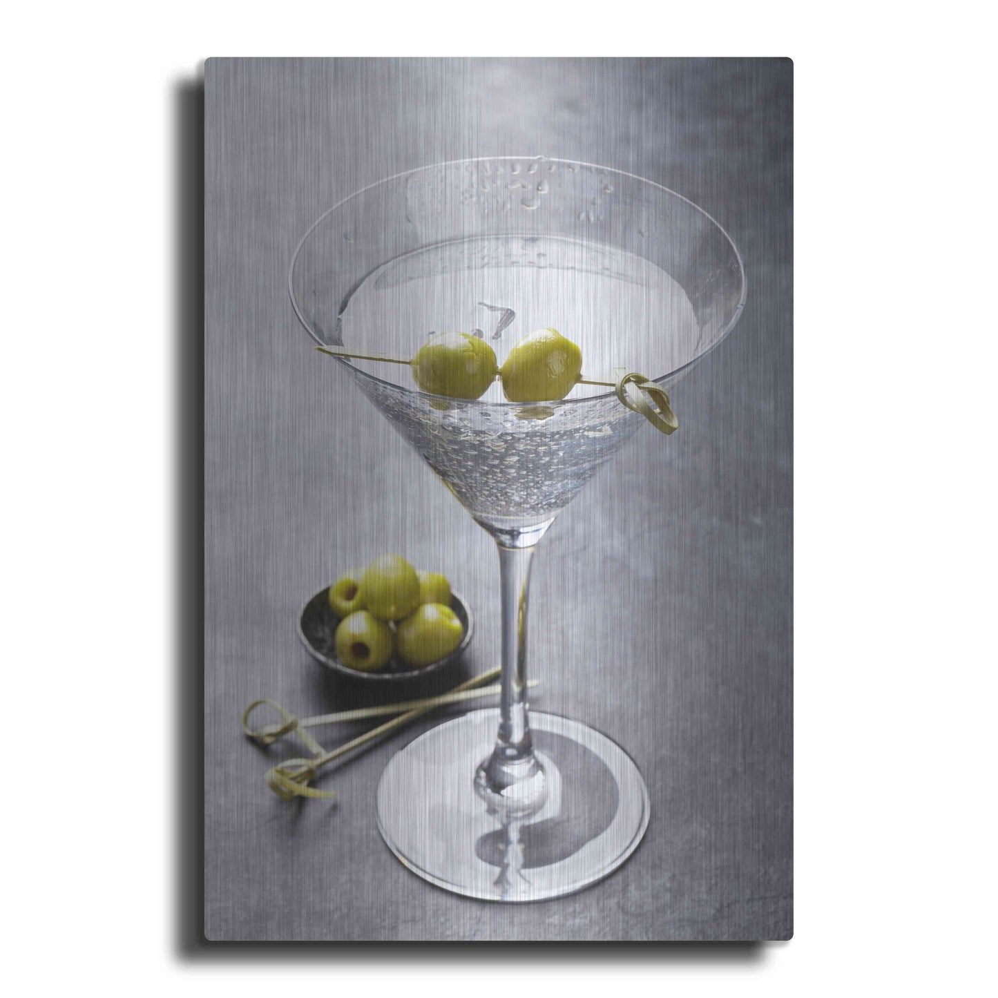Luxe Metal Art 'Dirty Martini' by Epic Portfolio, Metal Wall Art