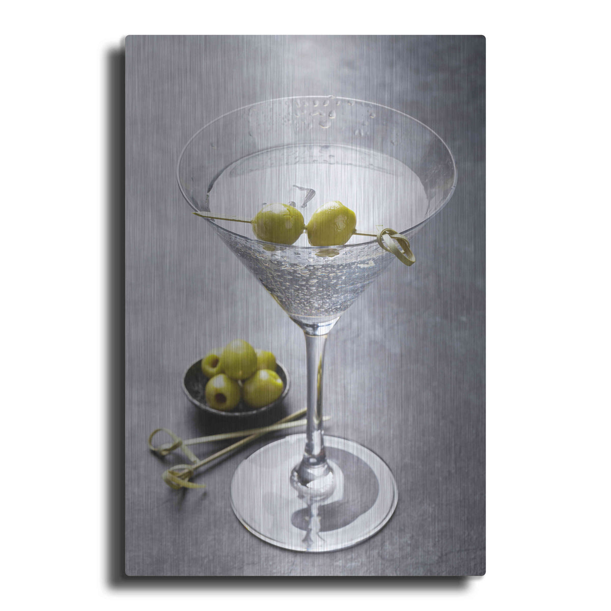 Luxe Metal Art 'Dirty Martini' by Epic Portfolio, Metal Wall Art