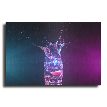 Luxe Metal Art 'Empress Splash' by Epic Portfolio, Metal Wall Art