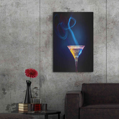 Luxe Metal Art 'Flamming Jesus' by Epic Portfolio, Metal Wall Art,24x36