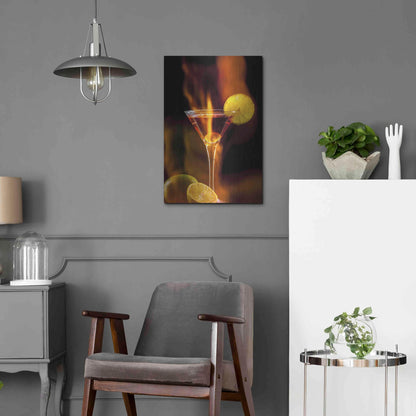 Luxe Metal Art 'Flamming Dr' by Epic Portfolio, Metal Wall Art,16x24