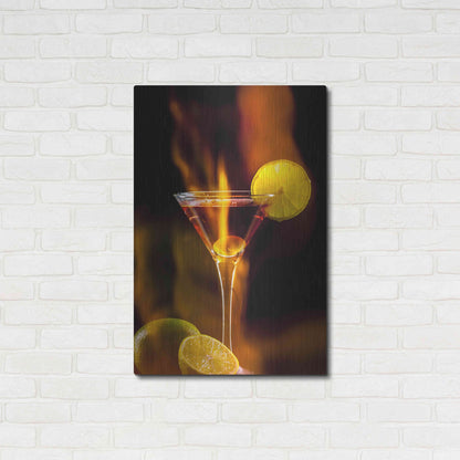Luxe Metal Art 'Flamming Dr' by Epic Portfolio, Metal Wall Art,24x36