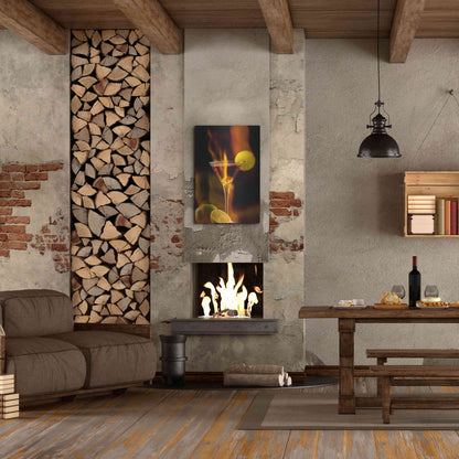 Luxe Metal Art 'Flamming Dr' by Epic Portfolio, Metal Wall Art,24x36