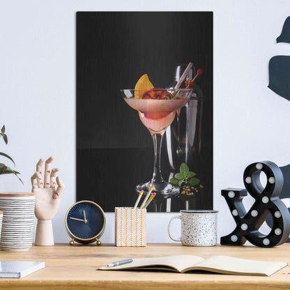 Luxe Metal Art 'French Daiquiri' by Epic Portfolio, Metal Wall Art,12x16