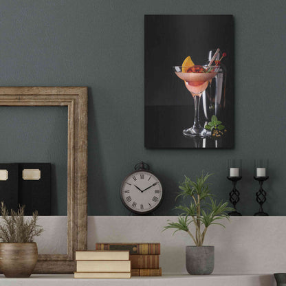 Luxe Metal Art 'French Daiquiri' by Epic Portfolio, Metal Wall Art,12x16