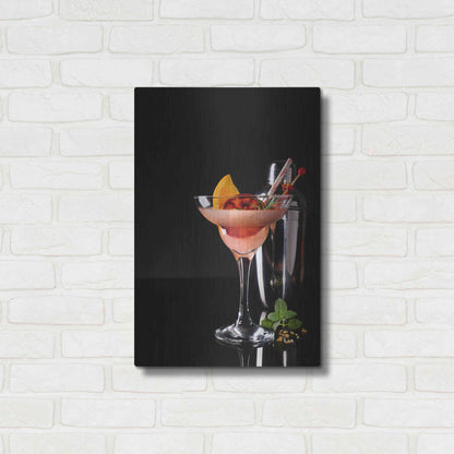Luxe Metal Art 'French Daiquiri' by Epic Portfolio, Metal Wall Art,16x24
