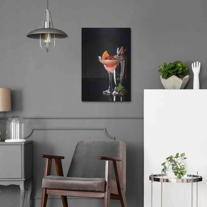 Luxe Metal Art 'French Daiquiri' by Epic Portfolio, Metal Wall Art,16x24