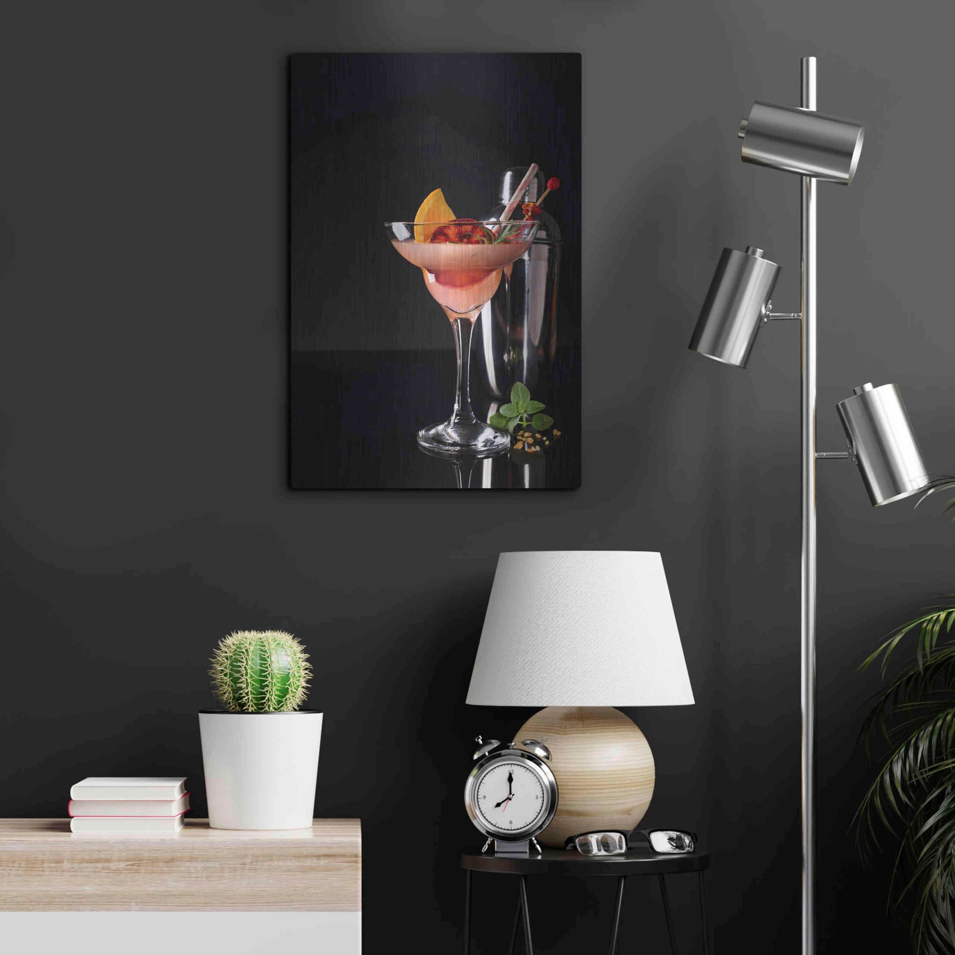 Luxe Metal Art 'French Daiquiri' by Epic Portfolio, Metal Wall Art,16x24