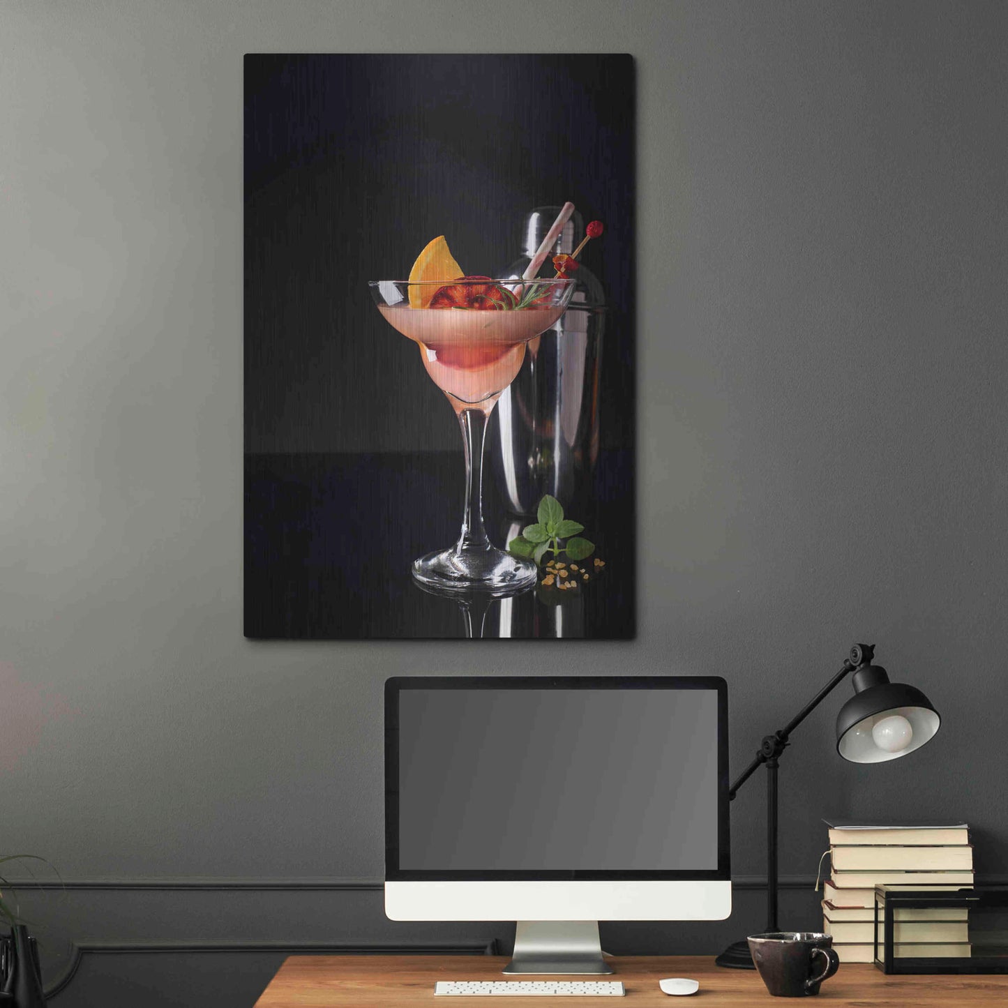 Luxe Metal Art 'French Daiquiri' by Epic Portfolio, Metal Wall Art,24x36
