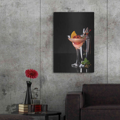 Luxe Metal Art 'French Daiquiri' by Epic Portfolio, Metal Wall Art,24x36