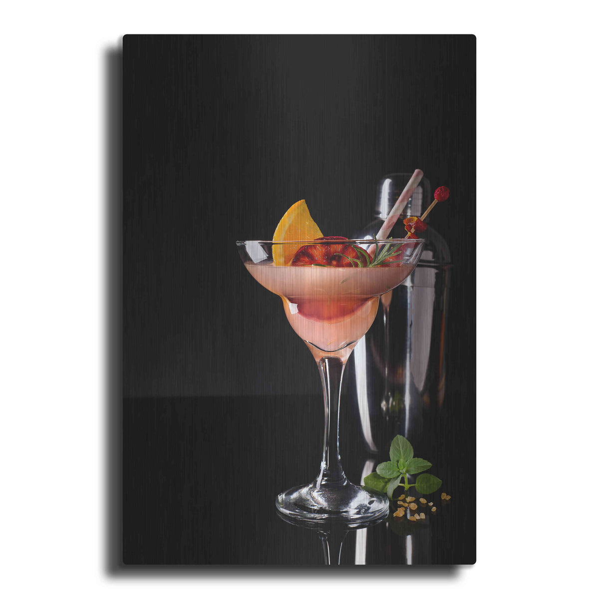 Luxe Metal Art 'French Daiquiri' by Epic Portfolio, Metal Wall Art
