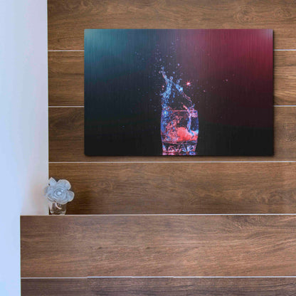 Luxe Metal Art 'Galaxy Splash' by Epic Portfolio, Metal Wall Art,16x12