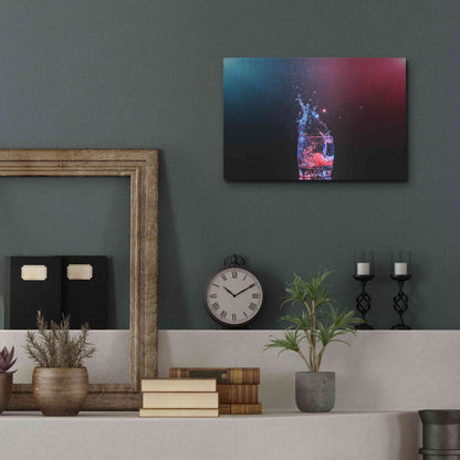 Luxe Metal Art 'Galaxy Splash' by Epic Portfolio, Metal Wall Art,16x12