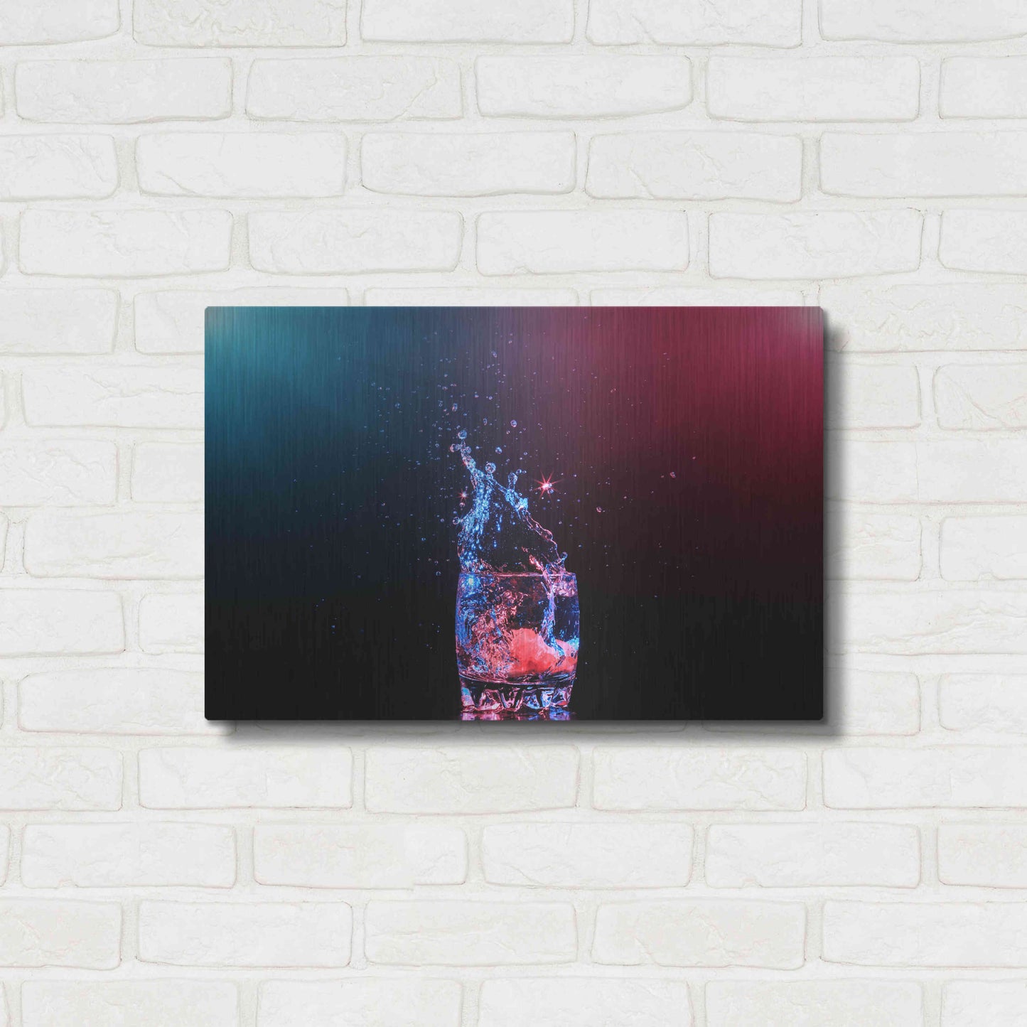 Luxe Metal Art 'Galaxy Splash' by Epic Portfolio, Metal Wall Art,24x16