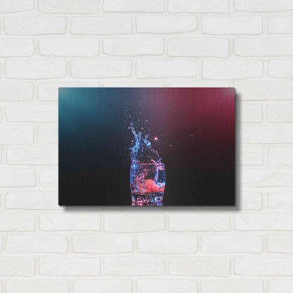 Luxe Metal Art 'Galaxy Splash' by Epic Portfolio, Metal Wall Art,24x16