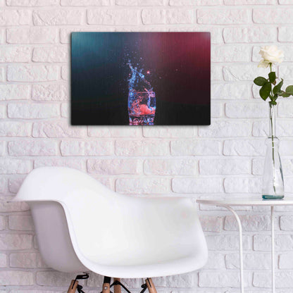 Luxe Metal Art 'Galaxy Splash' by Epic Portfolio, Metal Wall Art,24x16