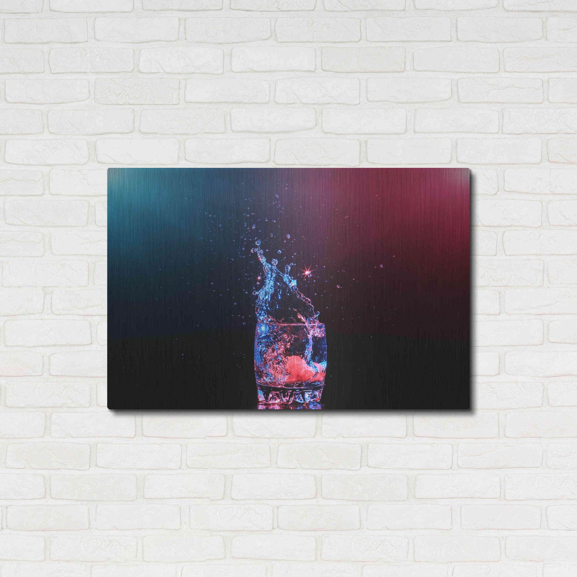 Luxe Metal Art 'Galaxy Splash' by Epic Portfolio, Metal Wall Art,36x24