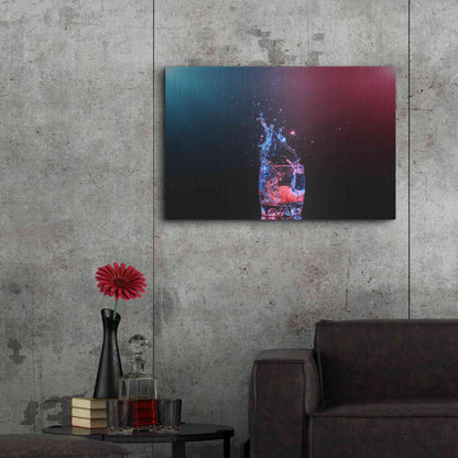 Luxe Metal Art 'Galaxy Splash' by Epic Portfolio, Metal Wall Art,36x24