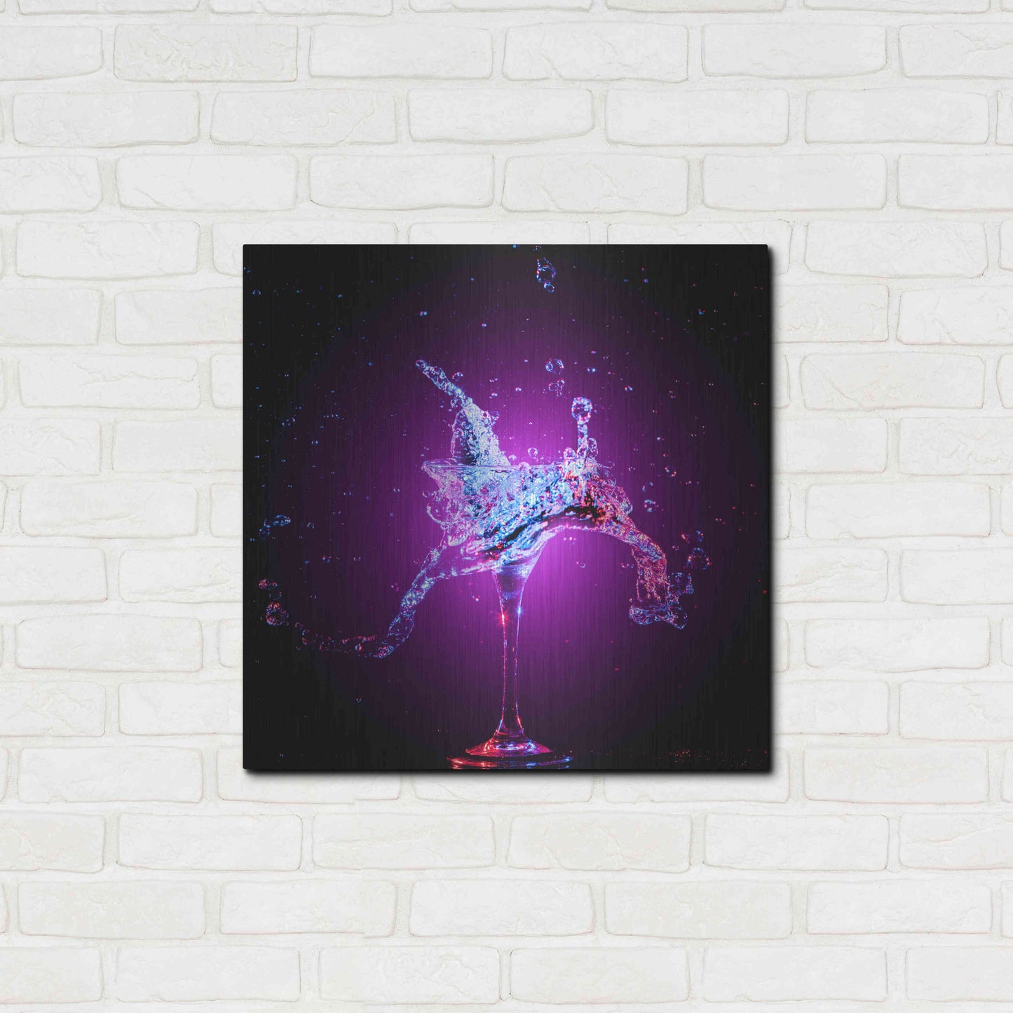 Luxe Metal Art 'Galxy Magic Mule Splash' by Epic Portfolio, Metal Wall Art,24x24