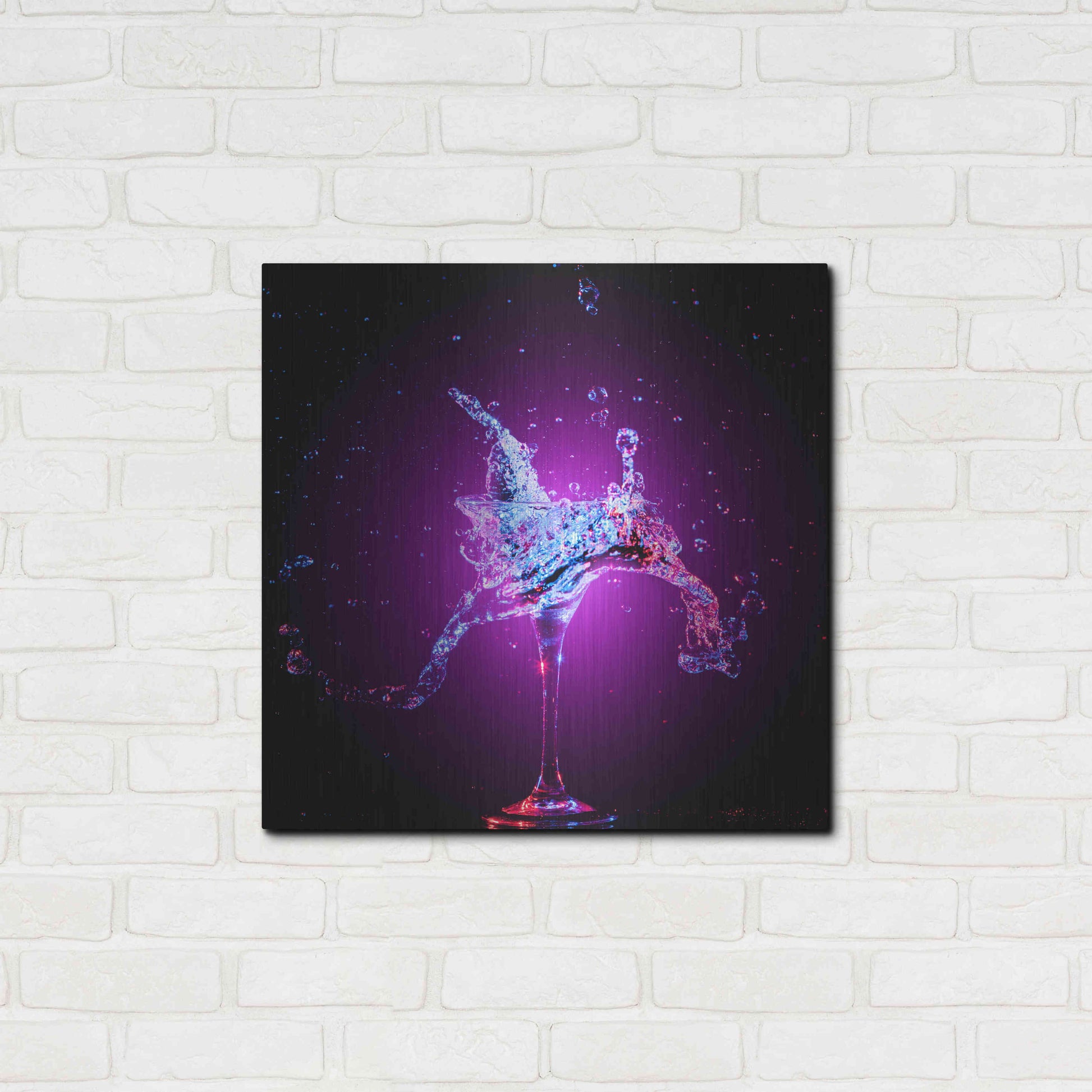 Luxe Metal Art 'Galxy Magic Mule Splash' by Epic Portfolio, Metal Wall Art,24x24