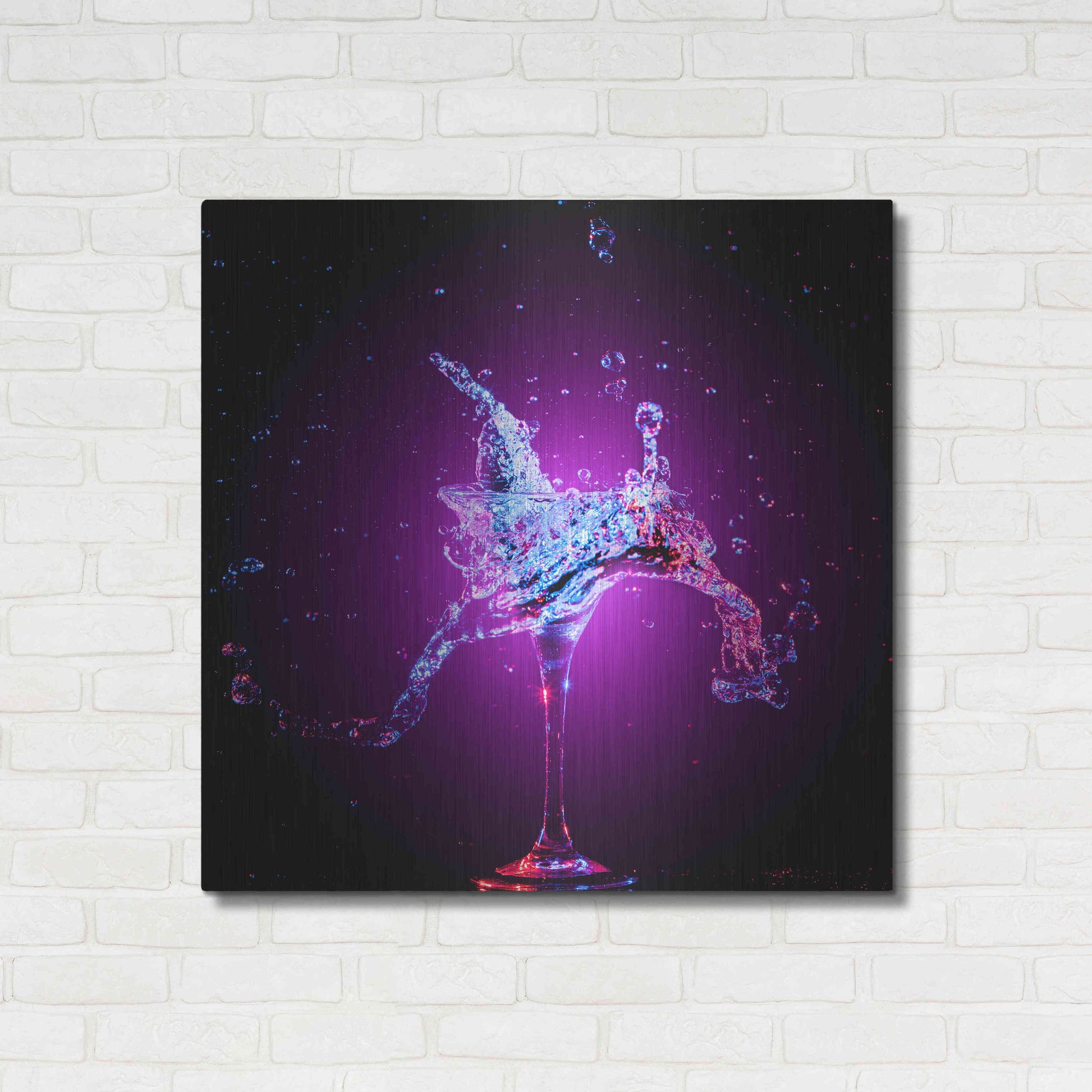 Luxe Metal Art 'Galxy Magic Mule Splash' by Epic Portfolio, Metal Wall Art,36x36