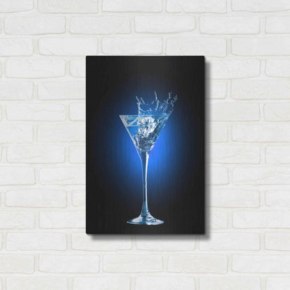 Luxe Metal Art 'Gin and Tonic Splash' by Epic Portfolio, Metal Wall Art,16x24