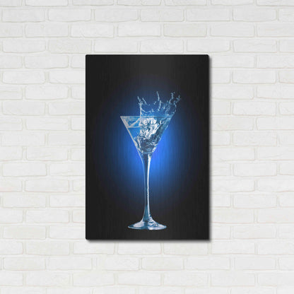 Luxe Metal Art 'Gin and Tonic Splash' by Epic Portfolio, Metal Wall Art,24x36