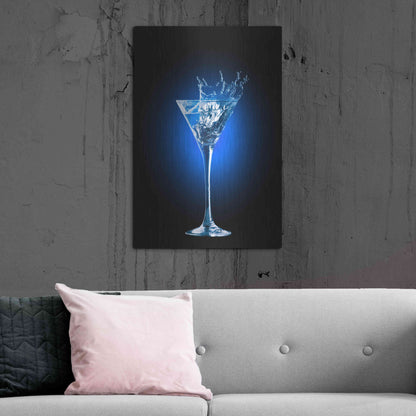 Luxe Metal Art 'Gin and Tonic Splash' by Epic Portfolio, Metal Wall Art,24x36