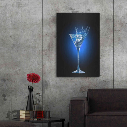 Luxe Metal Art 'Gin and Tonic Splash' by Epic Portfolio, Metal Wall Art,24x36