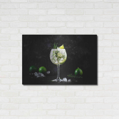 Luxe Metal Art 'Gin and Tonic' by Epic Portfolio, Metal Wall Art,36x24