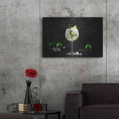 Luxe Metal Art 'Gin and Tonic' by Epic Portfolio, Metal Wall Art,36x24