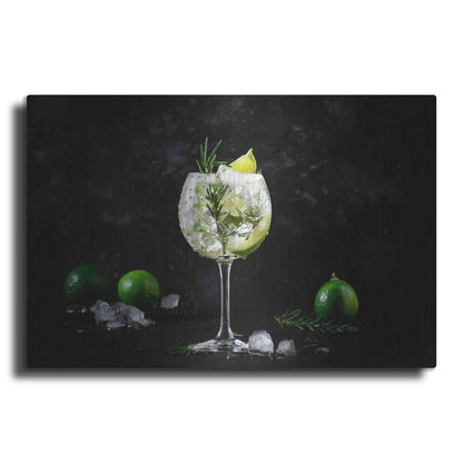 Luxe Metal Art 'Gin and Tonic' by Epic Portfolio, Metal Wall Art