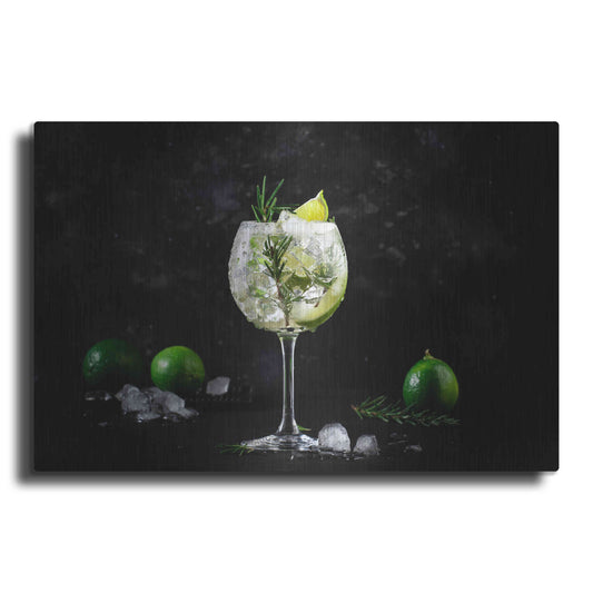 Luxe Metal Art 'Gin and Tonic' by Epic Portfolio, Metal Wall Art
