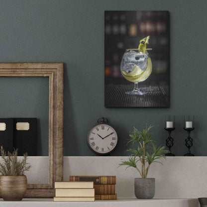 Luxe Metal Art 'Gin Cucumber Cooler' by Epic Portfolio, Metal Wall Art,12x16