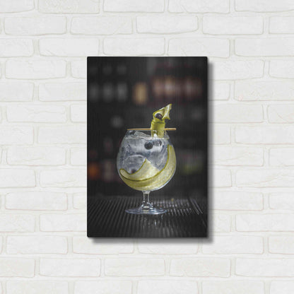 Luxe Metal Art 'Gin Cucumber Cooler' by Epic Portfolio, Metal Wall Art,16x24
