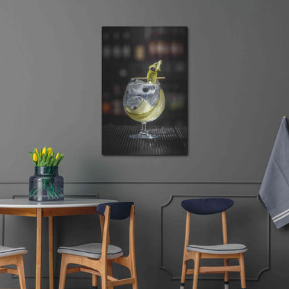 Luxe Metal Art 'Gin Cucumber Cooler' by Epic Portfolio, Metal Wall Art,24x36