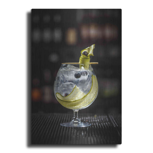 Luxe Metal Art 'Gin Cucumber Cooler' by Epic Portfolio, Metal Wall Art