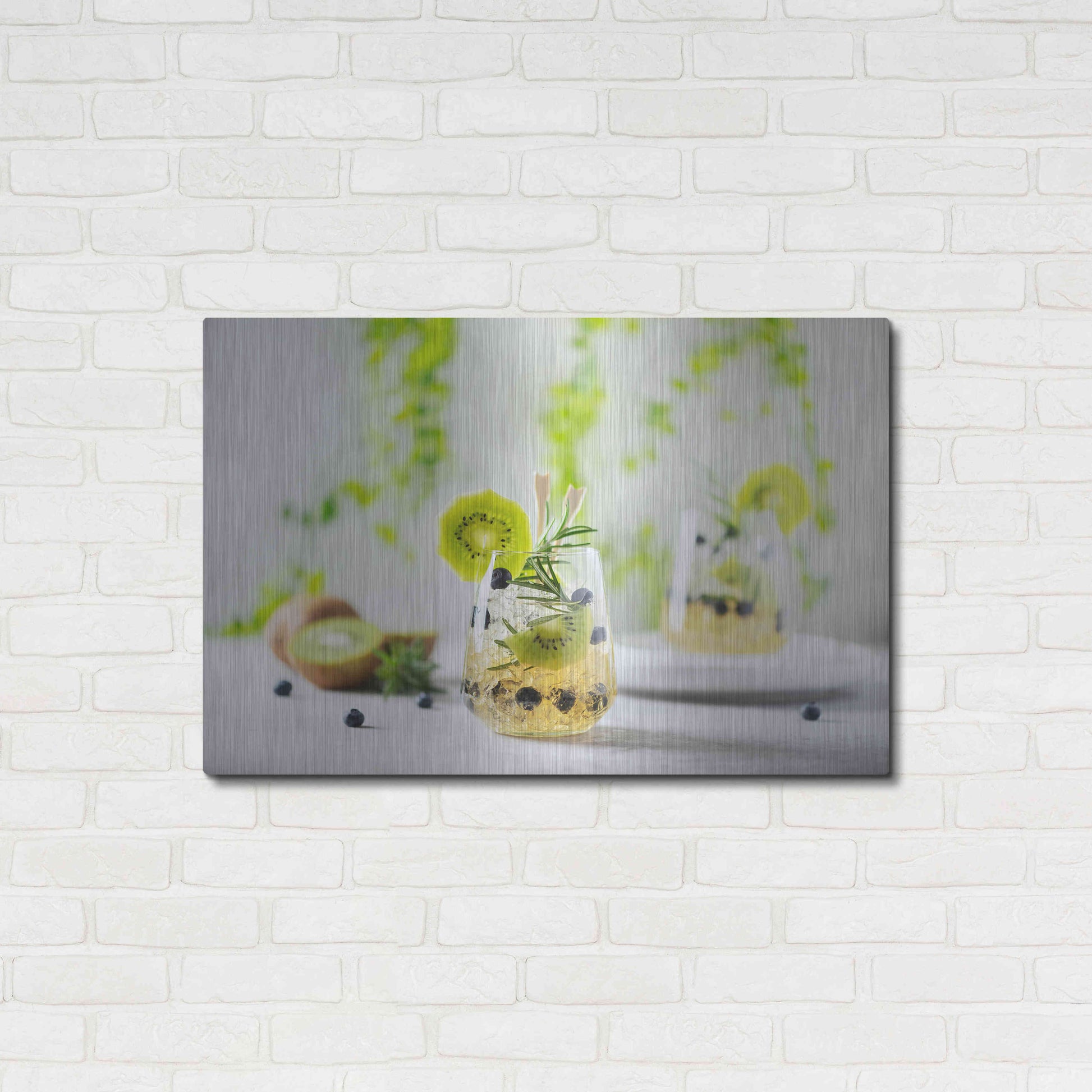 Luxe Metal Art 'Green Goddess' by Epic Portfolio, Metal Wall Art,36x24