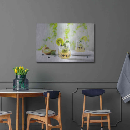 Luxe Metal Art 'Green Goddess' by Epic Portfolio, Metal Wall Art,36x24