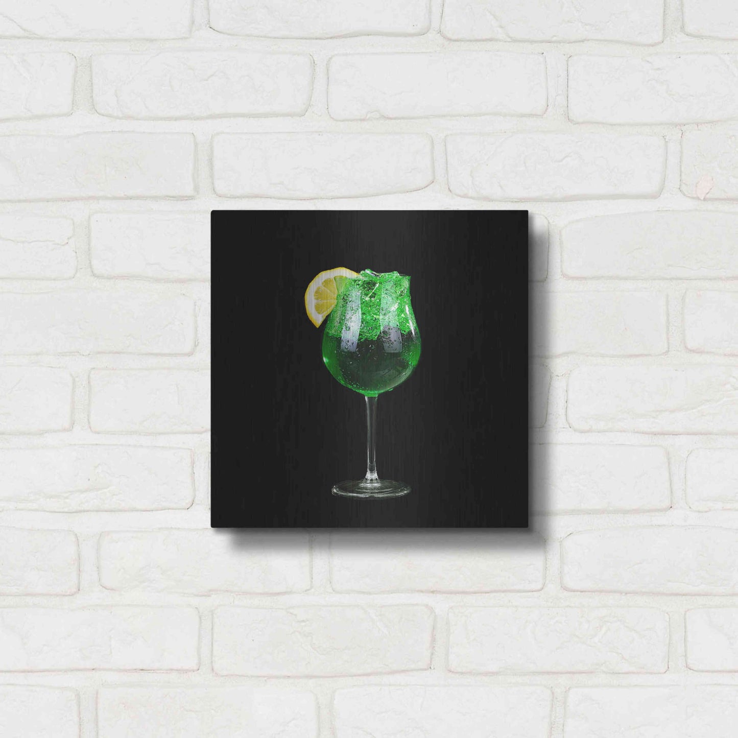 Luxe Metal Art 'Green Shamrock' by Epic Portfolio, Metal Wall Art,12x12